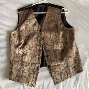 Kasper Gold and Brown Vest